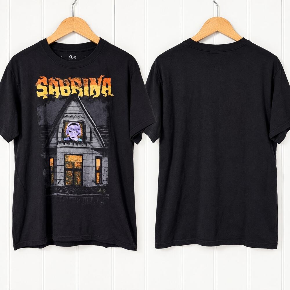 Archie Comics Sabrina The Teenage Witch Graphic T Shirt Black Medium Witch